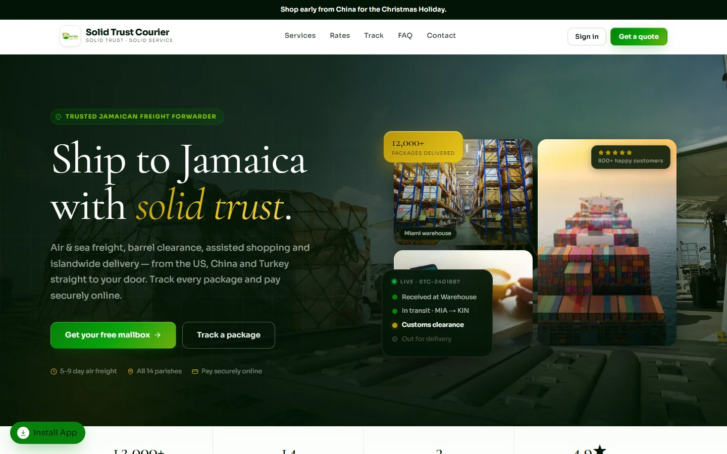 Solid Trust Courier — Freight